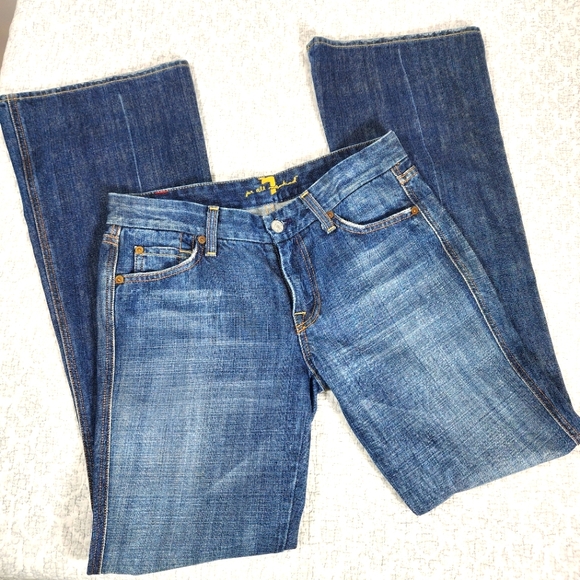 7 For All Mankind Denim - 7 For All Mankind Medium Was "A" Pocket Boot Cut Jeans Sz 29